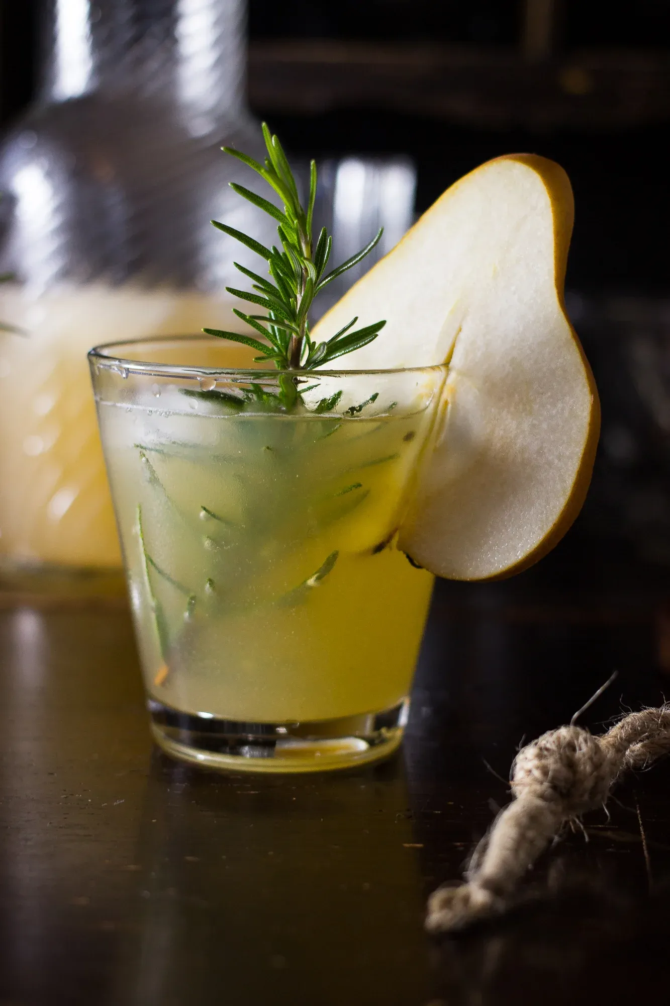 smoked rosemary pear