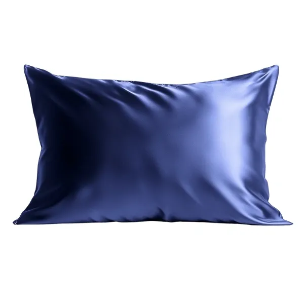 sunday silks silk pillowcase in navy blue