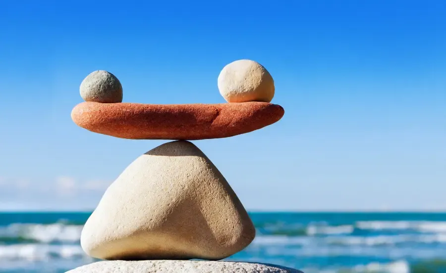 rocks creating a balance