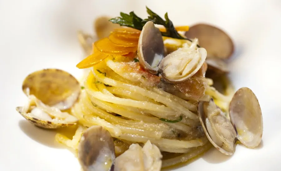 pasta with oysters